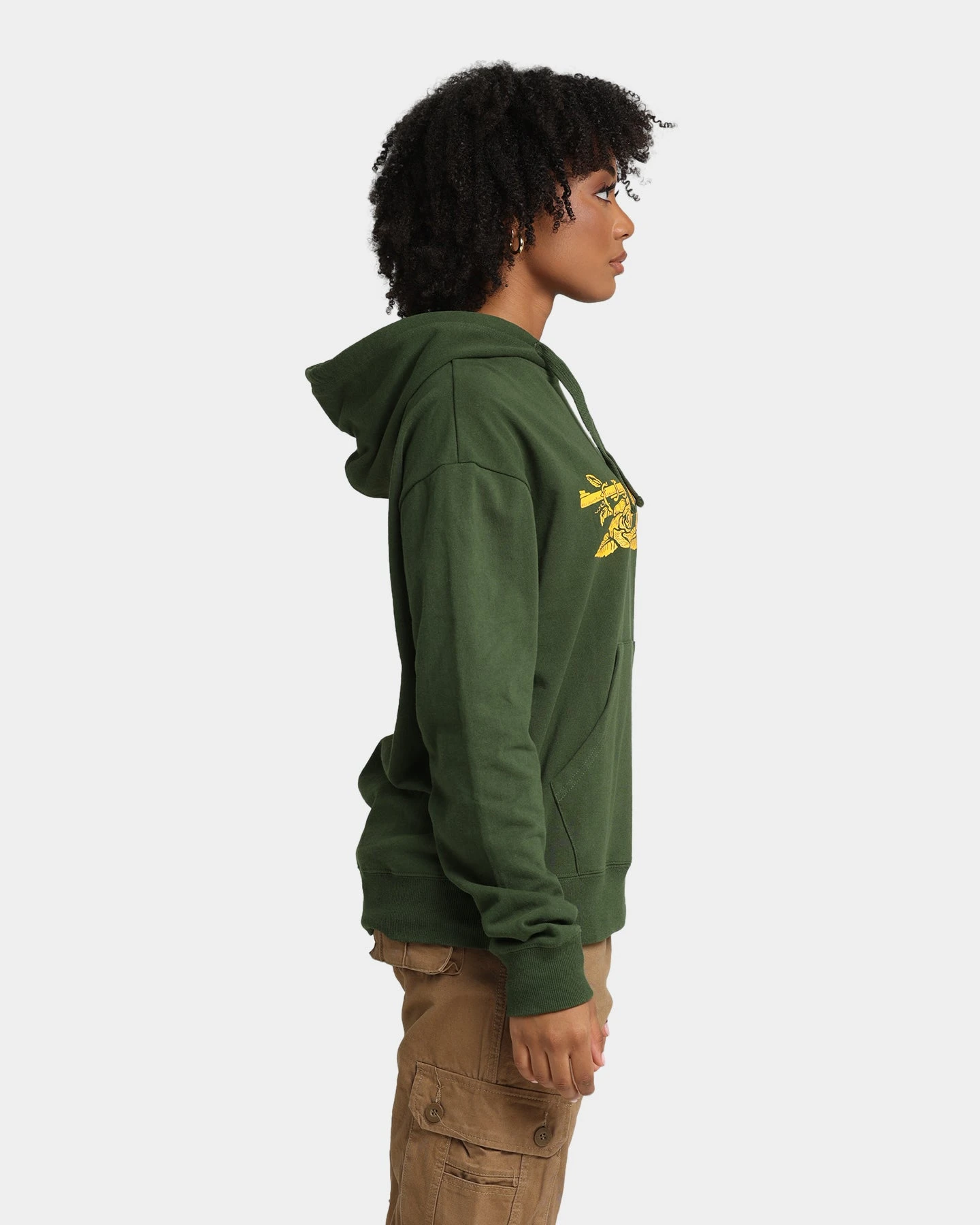 Guns N Roses Gun Logo Hoodie Forest Green 7 Guns N Roses Gun Logo Hoodie Forest Green - Image 5