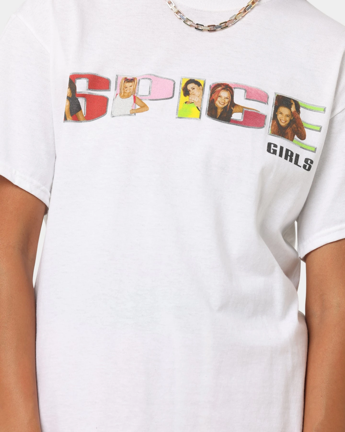 Spice Girls Spice Logo T-Shirt White 5 Spice Girls Spice Logo T-Shirt White - Image 3