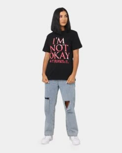 My Chemical Romance I'm Not Okay T-Shirt Black -Sportswear Women Store 08000816 YB001 womens 0020