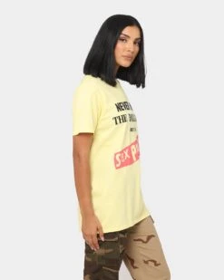 Sex Pistols Never Mind The Bollocks T-Shirt Yellow -Sportswear Women Store 08000818 YY001 womens 0050