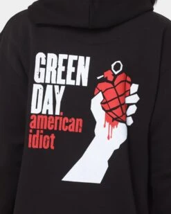 Green Day American Idiot Hoodie Black -Sportswear Women Store 08000824 YB001 womens 0040
