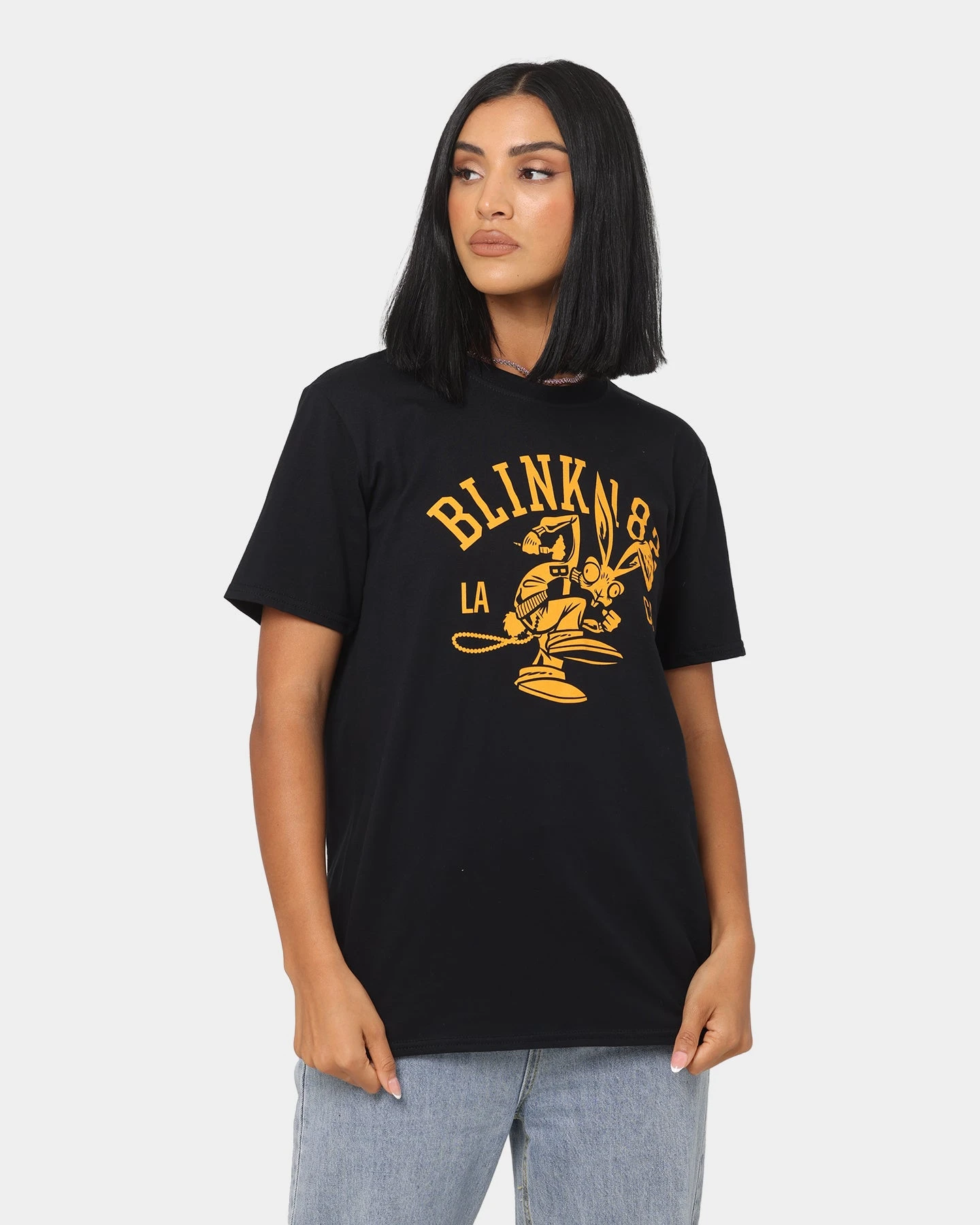 Blink 182 College Mascot T-Shirt Black 3 Blink 182 College Mascot T-Shirt Black