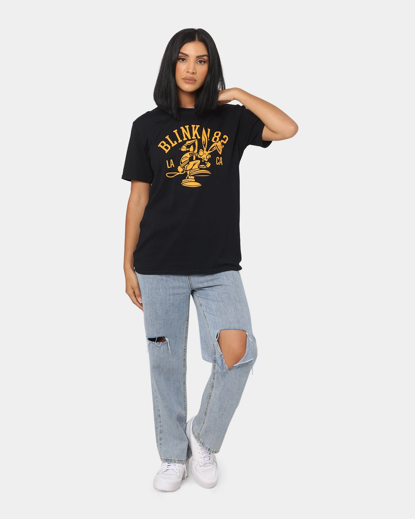 Blink 182 College Mascot T-Shirt Black 4 Blink 182 College Mascot T-Shirt Black - Image 2