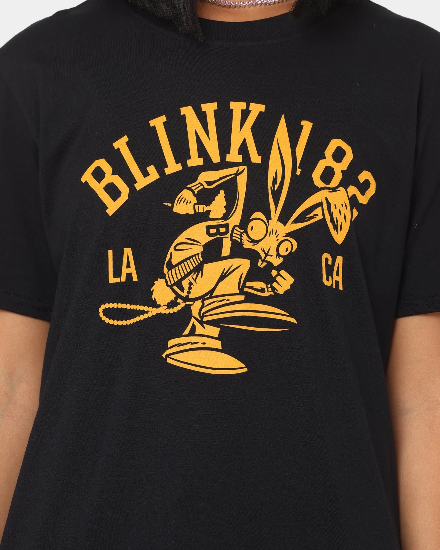 Blink 182 College Mascot T-Shirt Black 5 Blink 182 College Mascot T-Shirt Black - Image 3