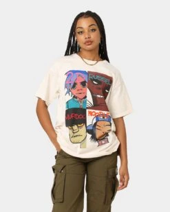 Gorillaz Face Grid T-Shirt Off White