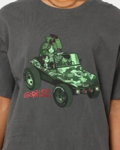 Gorillaz Green Geep T-Shirt Navy -Sportswear Women Store 08000908 YQ001 womens 0030