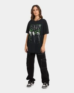 Green Day Green Lean T-Shirt Black 9 Green Day Green Lean T-Shirt Black -Sportswear Women Store 08000909 YB001 womens 0020