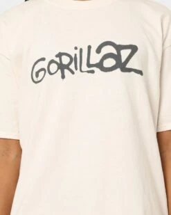 Gorillaz Writing Logo T-Shirt Off White -Sportswear Women Store 08000934 YO007 womens 0030