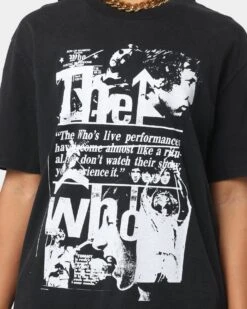 The Who Collage T-Shirt Black 10 The Who Collage T-Shirt Black -Sportswear Women Store 08000937 YB001 womens 0030