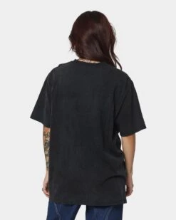 Kiss Lightning Bolt T-Shirt Black Wash -Sportswear Women Store 08000950 YB295 womens 0040