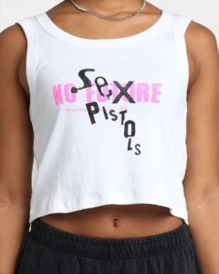 Sex Pistols Women's No Future Tank White -Sportswear Women Store 08000953 YW100 womens 0030