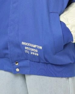 Brockhampton Flame Racing Jacket Royal Blue 19 Brockhampton Flame Racing Jacket Royal Blue -Sportswear Women Store 08000967 YR189 womens 0090