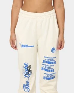 Brockhampton New Light Track Pants Off White -Sportswear Women Store 08000969 YO007 womens 0030