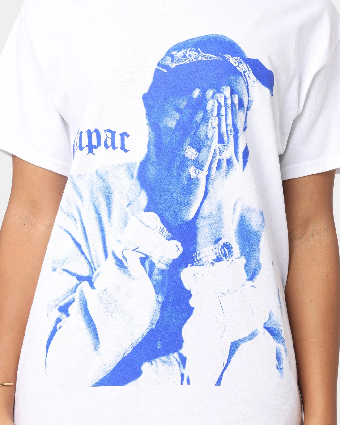 Tupac Me Against The World T-Shirt White 5 Tupac Me Against The World T-Shirt White - Image 3