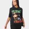 Tupac Forever T-Shirt Black Wash 1 Tupac Forever T-Shirt Black Wash -Sportswear Women Store 08000987 YB295 womens 0010