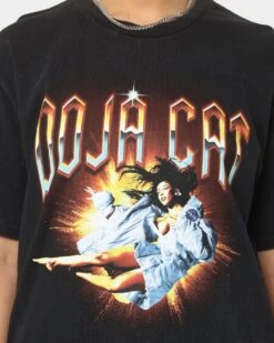 Doja Cat Planet Her Space T-Shirt Black Wash -Sportswear Women Store 08000994 YB295 womens 0030