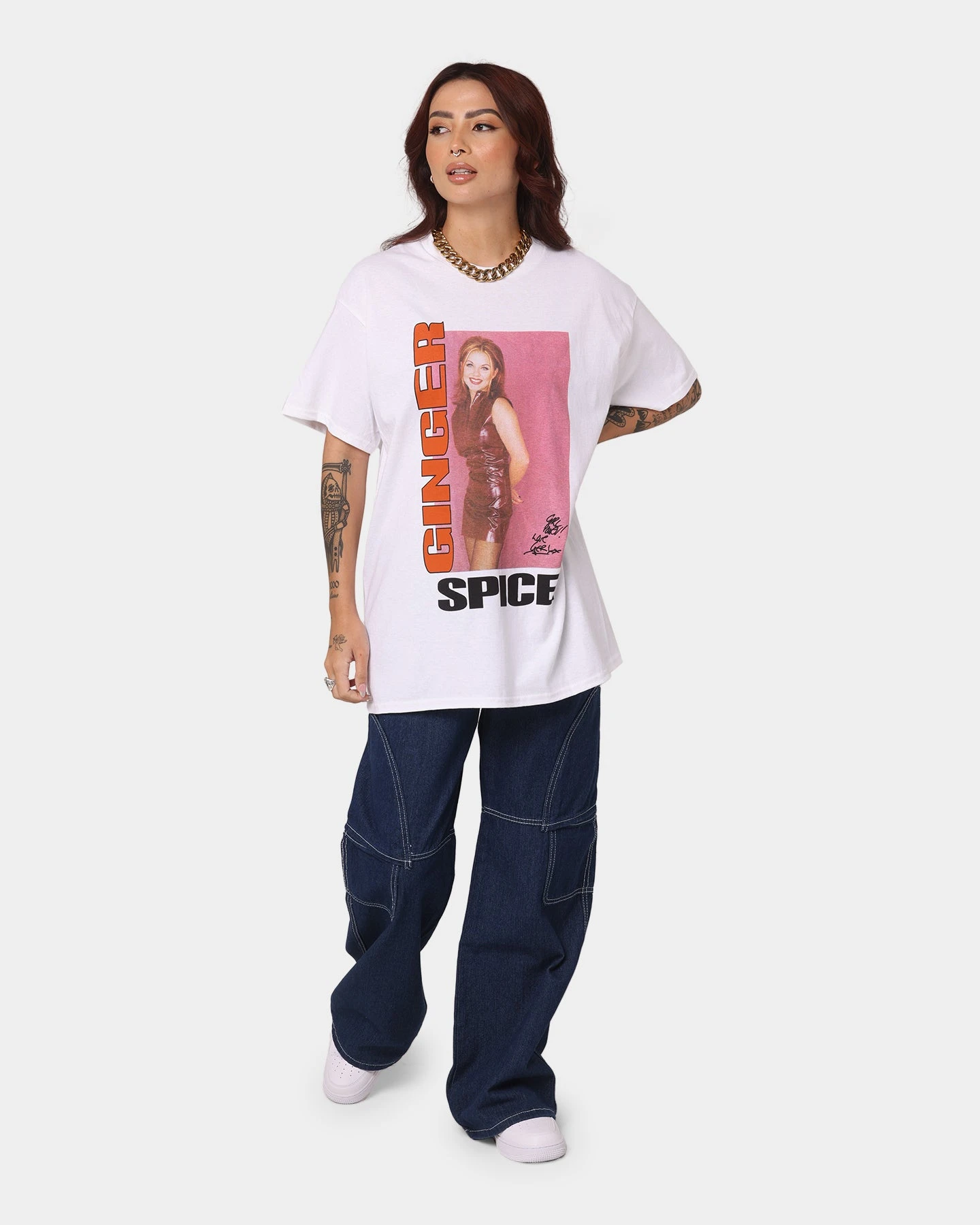 Spice Girls Ginger Spice T-Shirt White 4 Spice Girls Ginger Spice T-Shirt White - Image 2