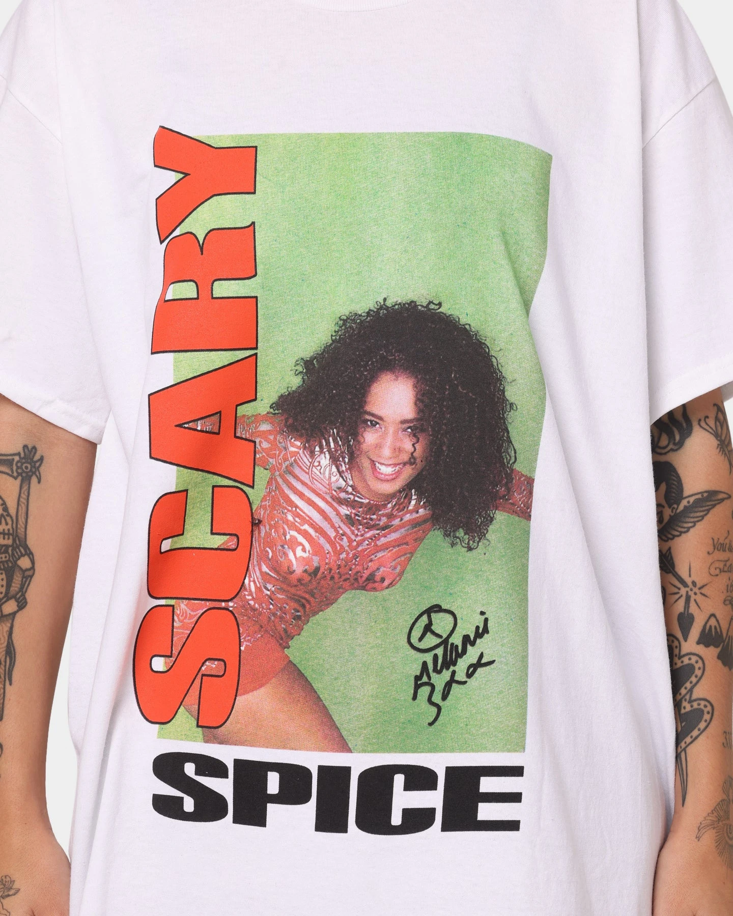 Spice Girls Scary Spice T-Shirt White 5 Spice Girls Scary Spice T-Shirt White - Image 3