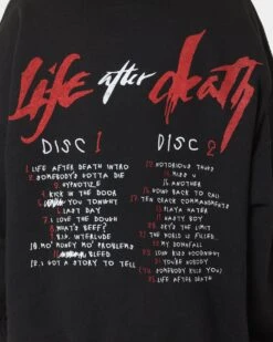 Notorious B.I.G Biggie Tracklist Crewneck Black -Sportswear Women Store 08001030 YB001 womens 0040