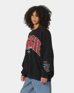 Notorious B.I.G Biggie Tracklist Crewneck Black -Sportswear Women Store 08001030 YB001 womens 0060
