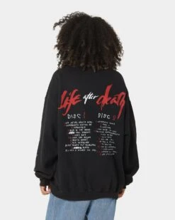 Notorious B.I.G Biggie Tracklist Crewneck Black -Sportswear Women Store 08001030 YB001 womens 0070