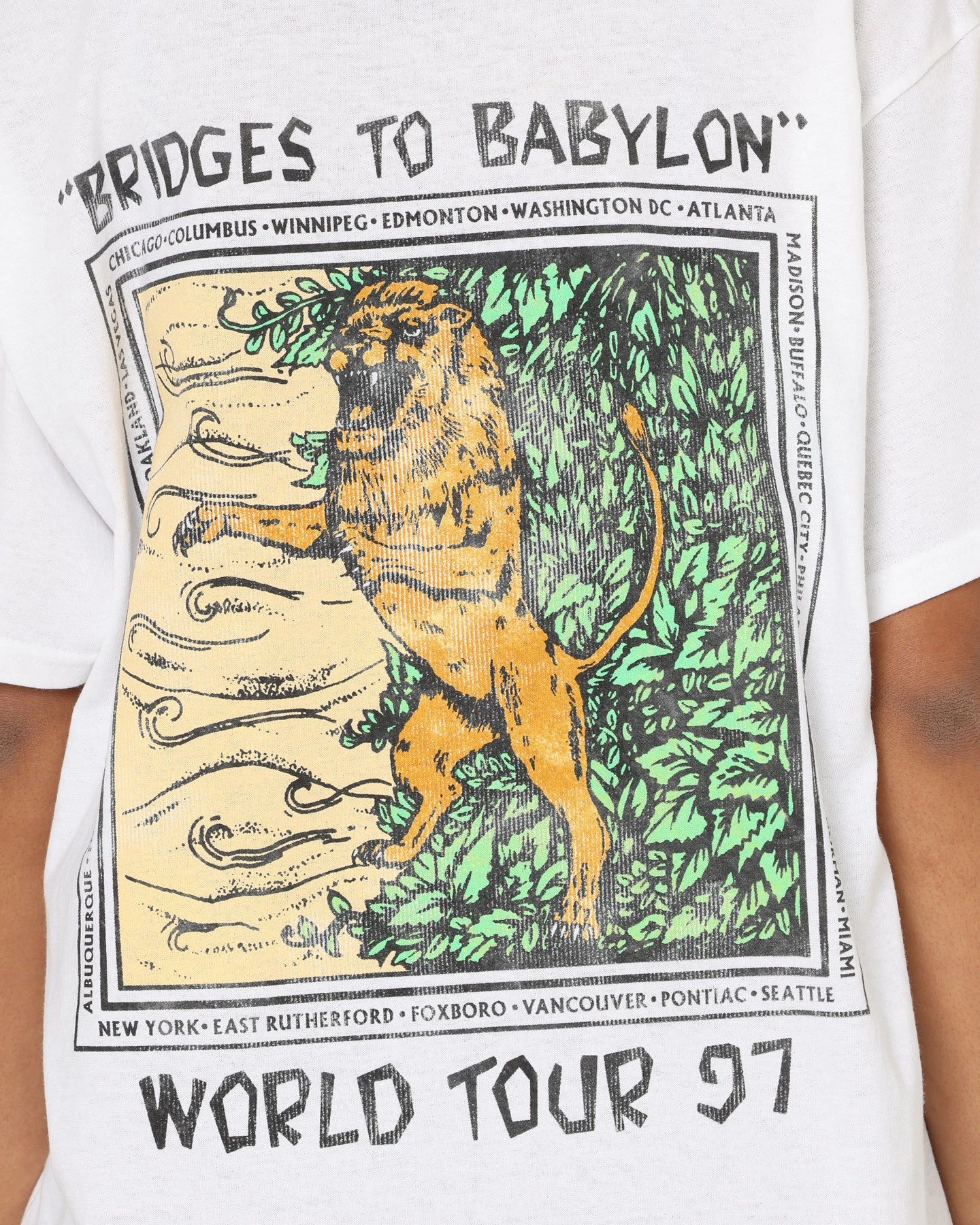 The Rolling Stones Bridges To Babylon '97 T-Shirt White 7 The Rolling Stones Bridges To Babylon '97 T-Shirt White - Image 5