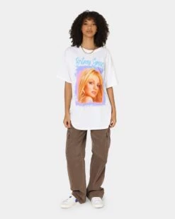 Britney Spears 80s Pastel T-Shirt White -Sportswear Women Store 08001051 YW100 womens 0020