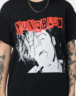 YUNGBLUD Universal Music X YUNGBLUD Stencil Photo T-Shirt Black -Sportswear Women Store 08001075 YB001 womens 0030