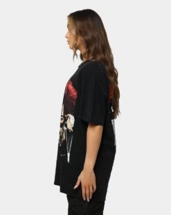 YUNGBLUD Life On Mars Tour Vintage T-Shirt Washed Black -Sportswear Women Store 08001124 YW607 womens 0080
