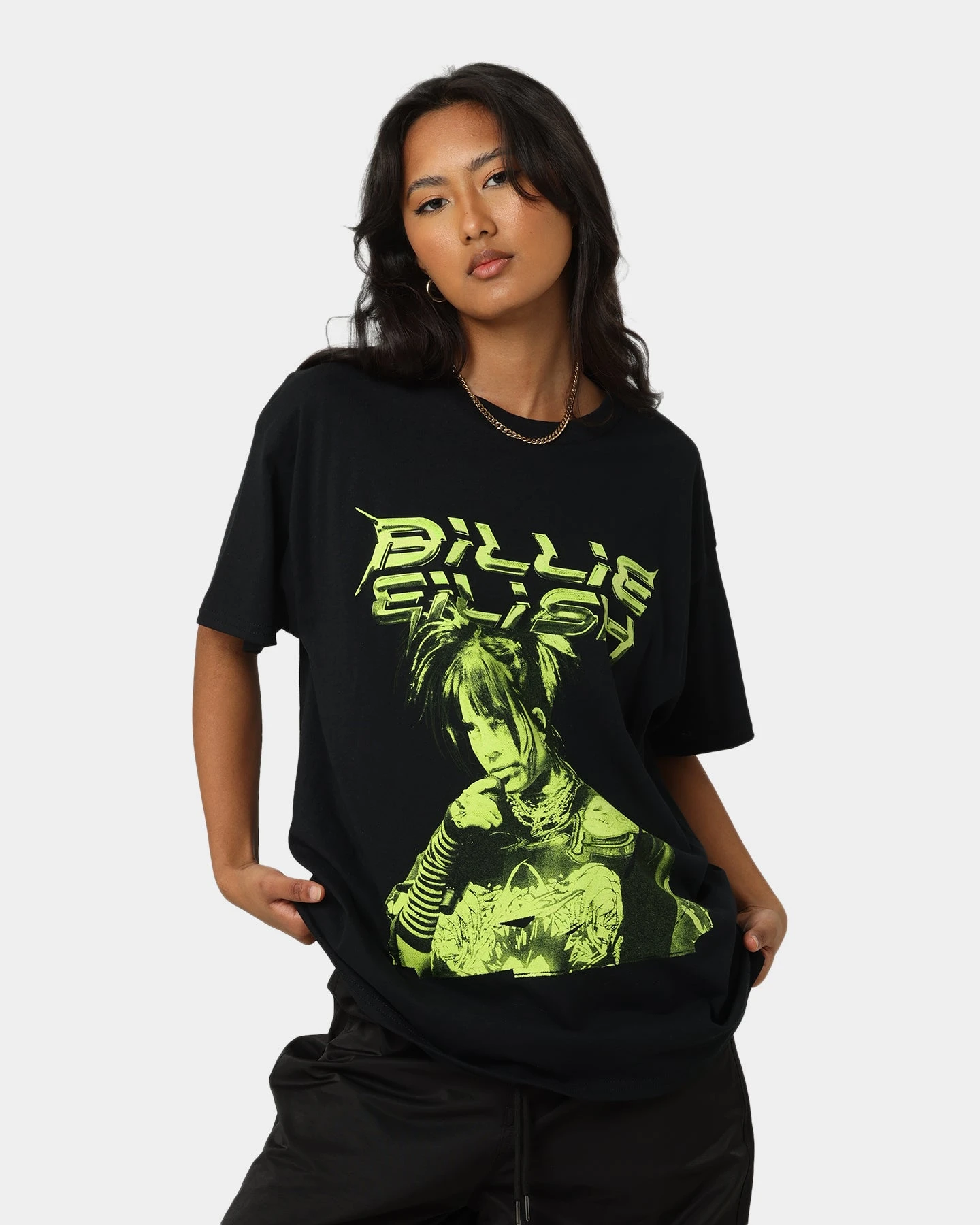 Billie Eilish Illustration T-Shirt Black 3 Billie Eilish Illustration T-Shirt Black