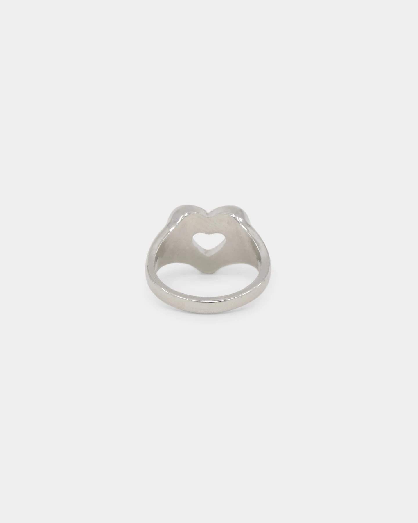 Raising Hell Women's Checkered Heart Ring White/Gold/Black 6 Raising Hell Women's Checkered Heart Ring White/Gold/Black - Image 4