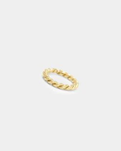 Raising Hell Women's Braided Ring Gold -Sportswear Women Store 09000544 YG200 default 0040