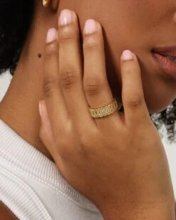 Raising Hell Women's Light Catcher Ring Gold -Sportswear Women Store 09000545 YG200 womens 0015