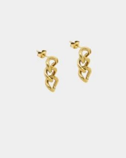 Raising Hell Miami Link Earrings Gold -Sportswear Women Store 09000546 YG200 default 0020