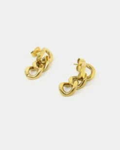 Raising Hell Miami Link Earrings Gold -Sportswear Women Store 09000546 YG200 default 0030