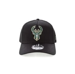 New Era Milwaukee Bucks NBA 9FORTY A-Frame Snapback Black 11 New Era Milwaukee Bucks NBA 9FORTY A-Frame Snapback Black -Sportswear Women Store 192525849919 normal 0010