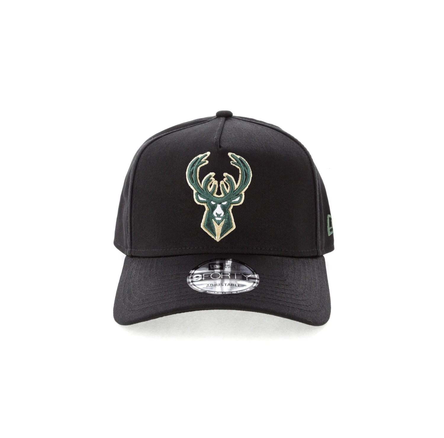 New Era Milwaukee Bucks NBA 9FORTY A-Frame Snapback Black 5 New Era Milwaukee Bucks NBA 9FORTY A-Frame Snapback Black - Image 3
