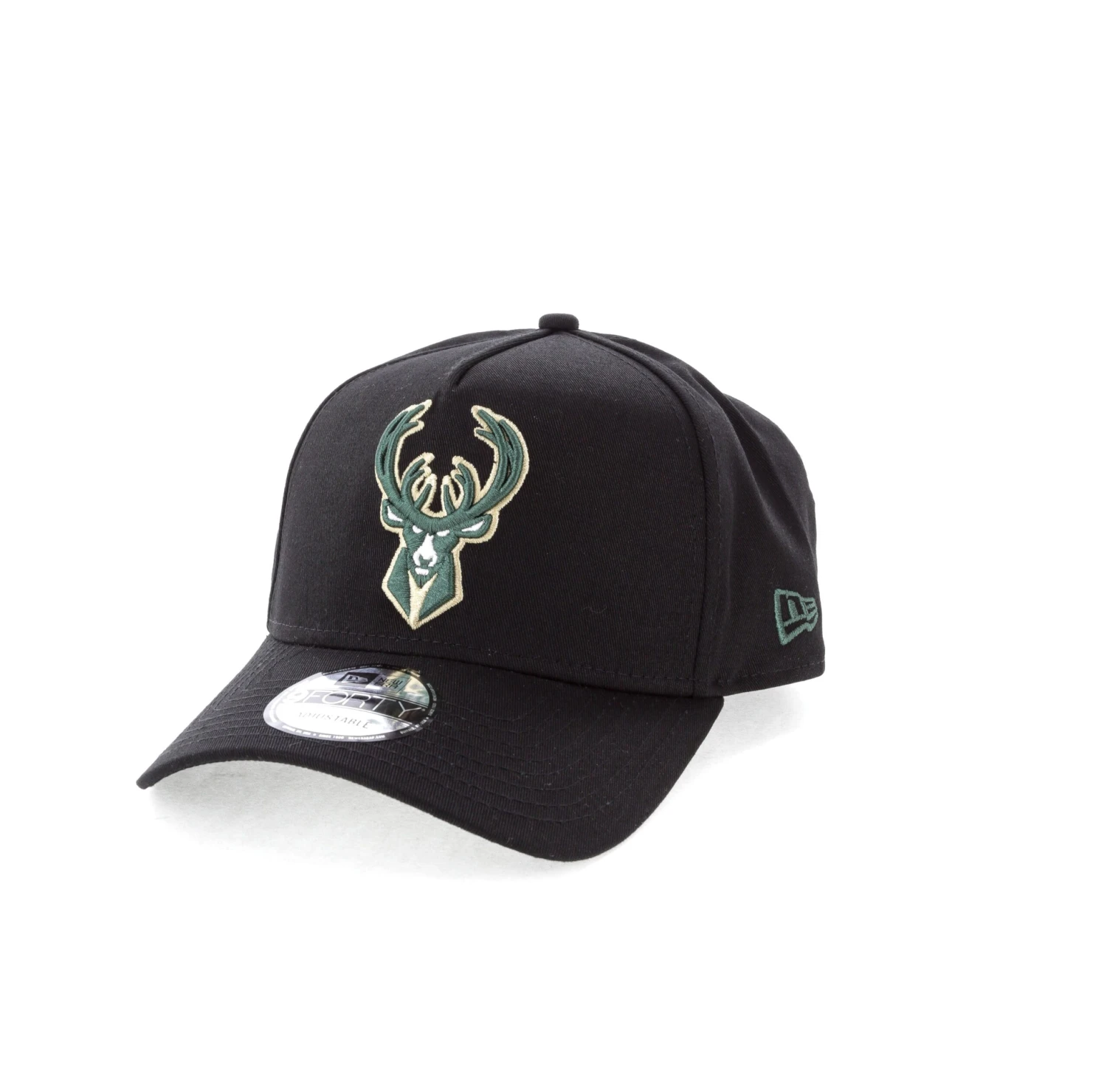 New Era Milwaukee Bucks NBA 9FORTY A-Frame Snapback Black 6 New Era Milwaukee Bucks NBA 9FORTY A-Frame Snapback Black - Image 4