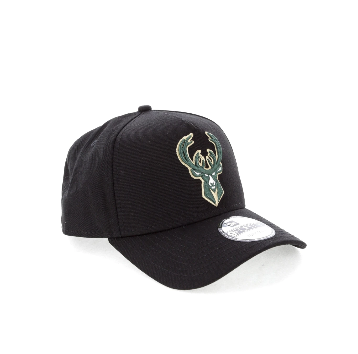 New Era Milwaukee Bucks NBA 9FORTY A-Frame Snapback Black 9 New Era Milwaukee Bucks NBA 9FORTY A-Frame Snapback Black - Image 7