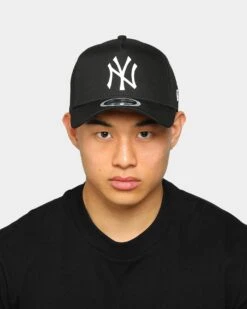 New Era New York Yankees 9FORTY A-Frame Reflective Logo Snapback Black/3M -Sportswear Women Store 193650728186 mens 0021