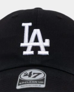 '47 BRAND 47 Brand Los Angeles Dodgers Strapback Black -Sportswear Women Store 194602233420 default 0050