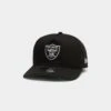 New Era Men's Raiders Mini Logo Old Golfer Snapback Black/OTC -Sportswear Women Store 194848930305 default 0010