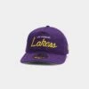 New Era Los Angeles Lakers Script Old Golfer Snapback Purple