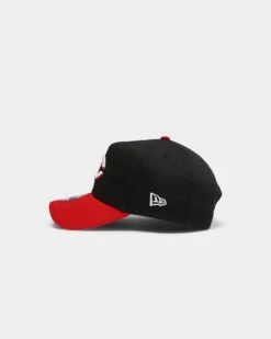 New Era Cincinnati Reds OTC 9FORTY A-Frame Snapback Black/Red -Sportswear Women Store 195131918123 default 0050