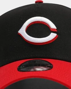 New Era Cincinnati Reds OTC 9FORTY A-Frame Snapback Black/Red -Sportswear Women Store 195131918123 default 0060