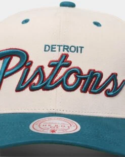 Mitchell & Ness Detroit Pistons "Cream Team Script" Pro Crown Snapback Cream -Sportswear Women Store 195563494431 default 0050 0a5c92ec c87b 442d b7d2 3d3994905850