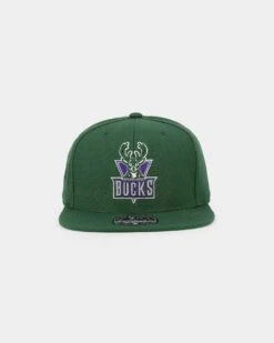 Mitchell & Ness Milwaukee Bucks 'Team Ground 2.0 Hardwood Classics' Fitted Green