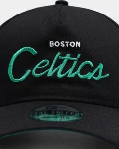 New Era Boston Celtics Coach Script Old Golfer Snapback Black -Sportswear Women Store 195599180124 default 0060