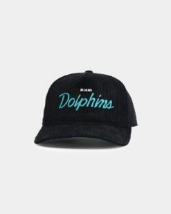 New Era Miami Dolphins "Black Cord" Old Golfer Snapback Black