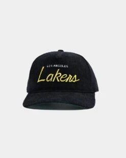 New Era Los Angeles Lakers "Black Cord" Old Golfer Snapback Black -Sportswear Women Store 195599743497 default 0021